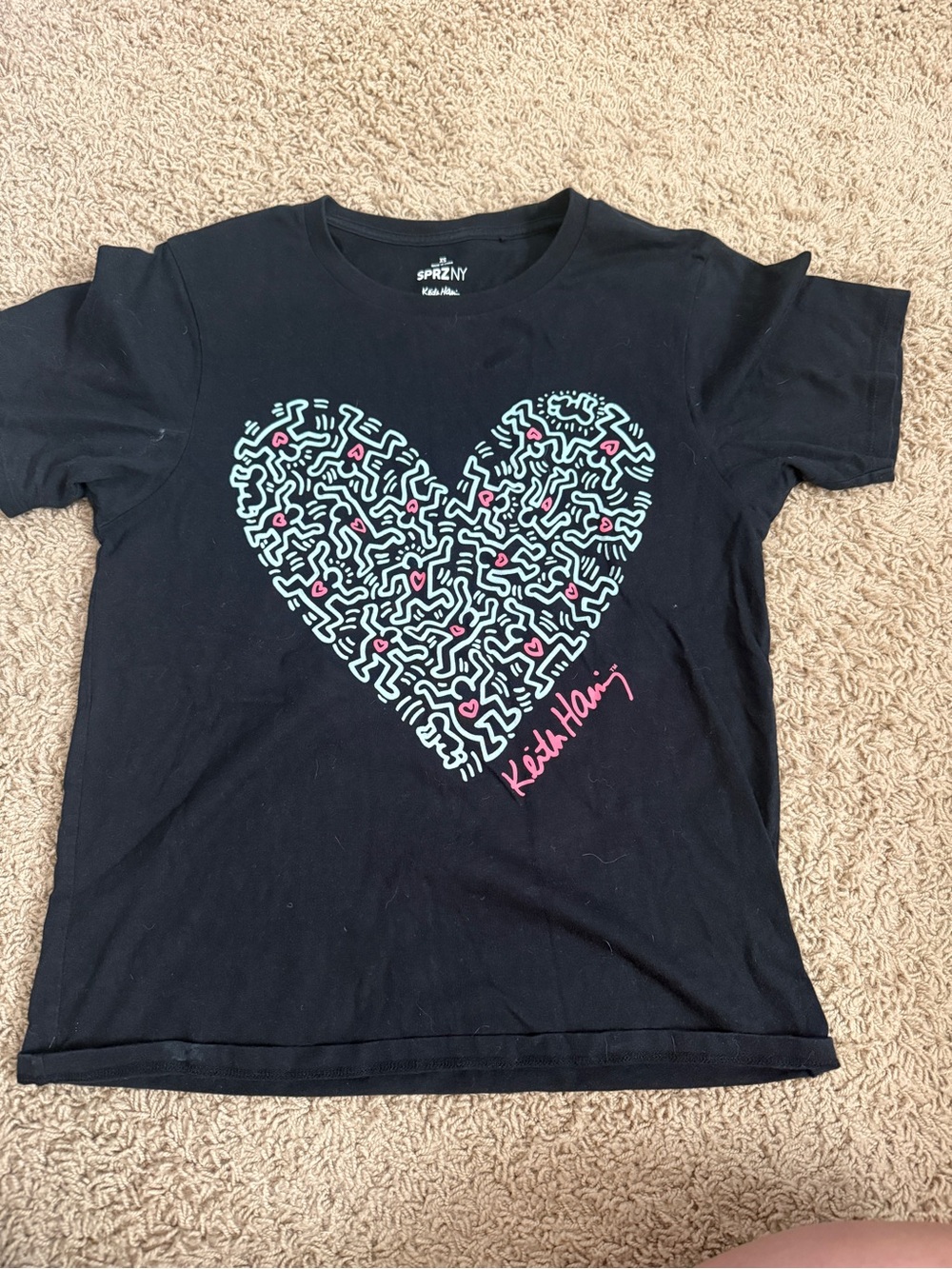 Women’s Keith Haring Black Heart Graphic Tee XS